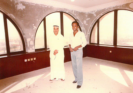 Mr. Hamad Alghanim with Yohannes Kahsay