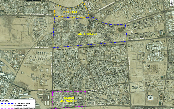 Infrastructure Upgrades due for Gharnata, Andalus, and Sabah Al Naser Areas